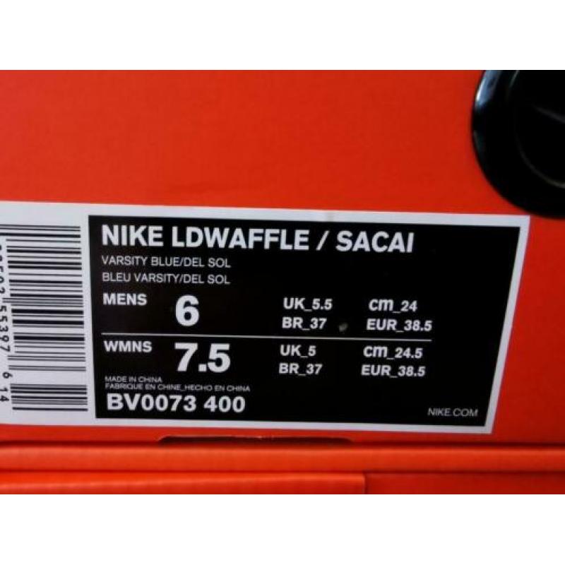 Nike Sacai LDwaffle Blue Multi Eu38.5 en Eu41