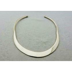 Vintage Zilveren Design Modernistiche Solide Spang Ketting