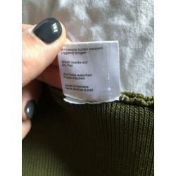 Nikkie: set van top en rok mosgroen (38)