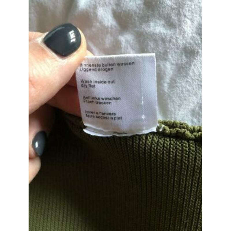 Nikkie: set van top en rok mosgroen (38)