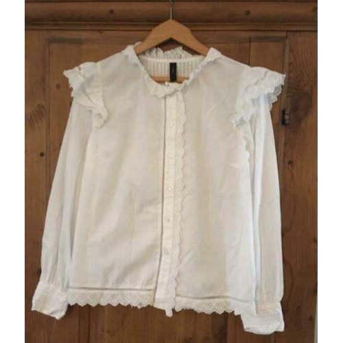 Y-A-S Blouse Kant Wit Klassiek Maat M
