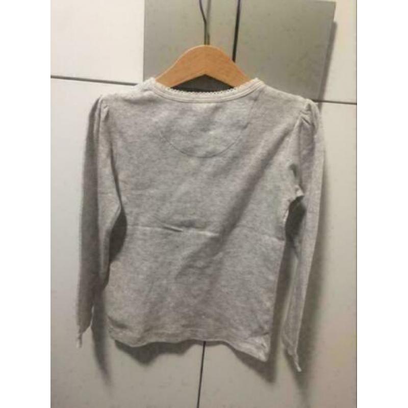 Grijs meisje longsleeves, maat: 110