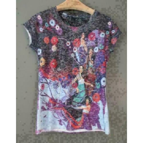 top met oosterse dames print maat 38