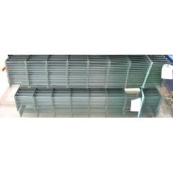 Compleet pakket: 50m1 Dubbelstaafsmat 8x6x8 160cm RAL 6009