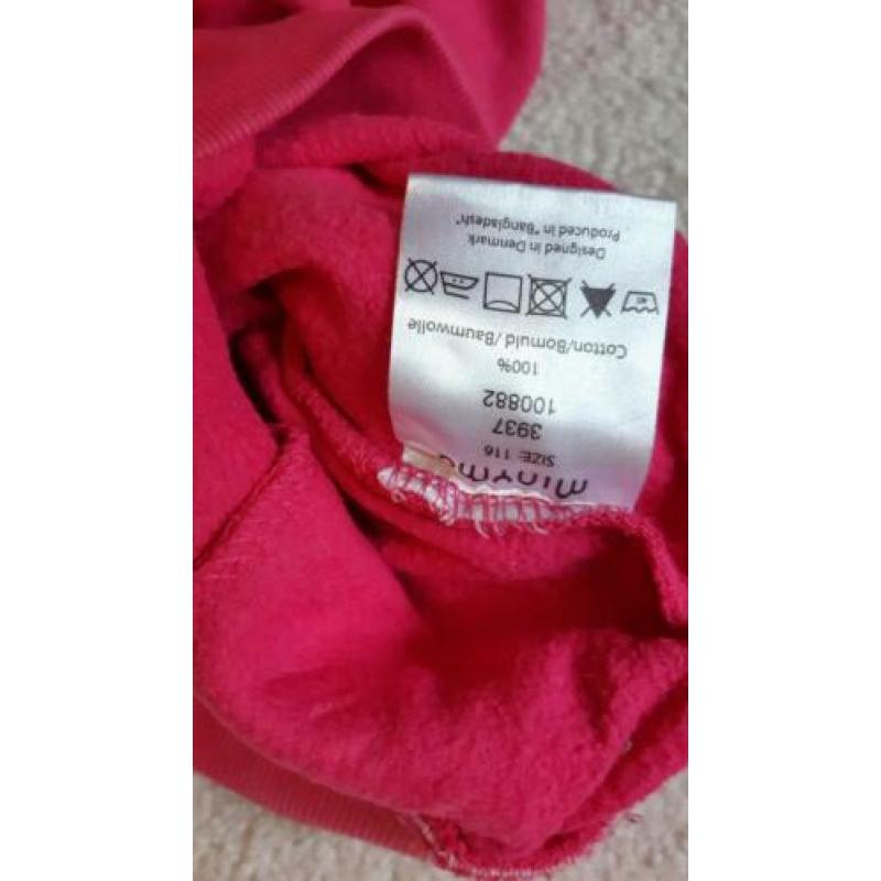 Jogging broek, Deens merk Minymo maat 116, valt als 110