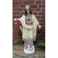 Heilig Hart beeld, Kerkbeeld, Heiligenbeeld 67 cm.