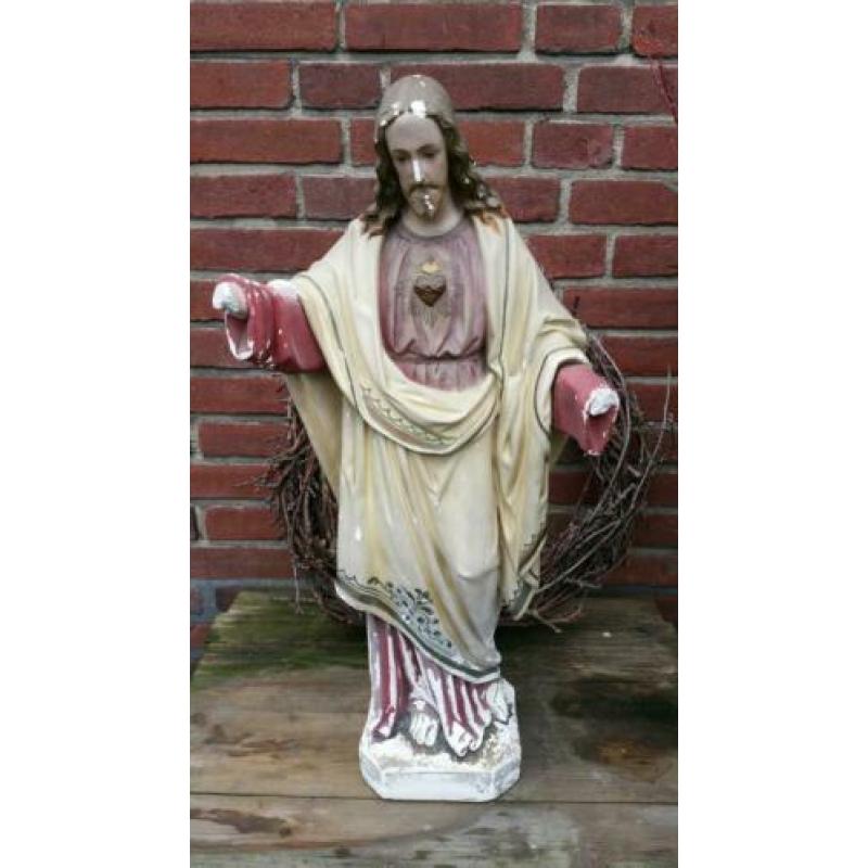 Heilig Hart beeld, Kerkbeeld, Heiligenbeeld 67 cm.