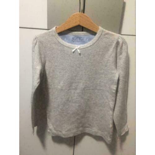 Grijs meisje longsleeves, maat: 110