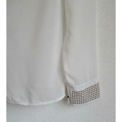 Witte voile blouse van SHK Mode - mt S
