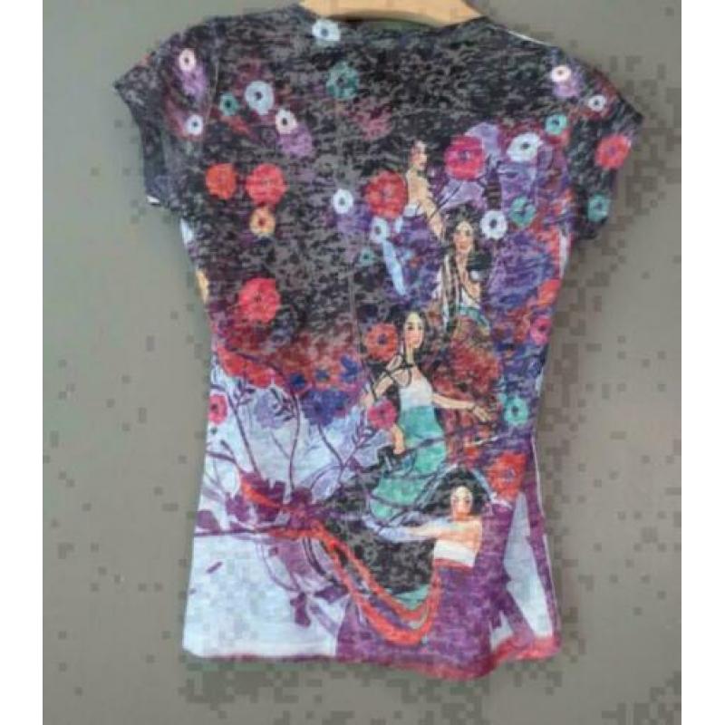 top met oosterse dames print maat 38