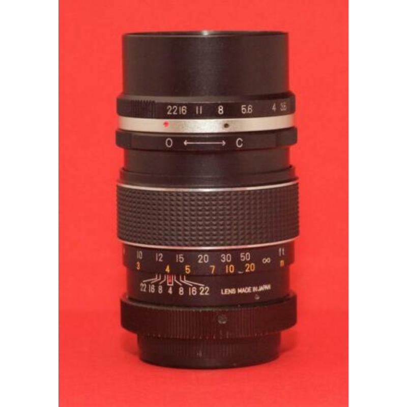 Pallas telelens 135 mm f3.5 M42 o.a. voor Sony,Canon,Nikon