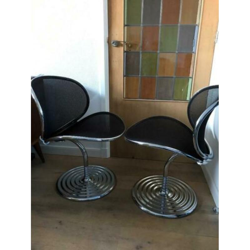 2 Wilkhahn O-Line swivel chairs stoel design vintage chroom