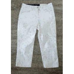 The classic witte capri leg broek maat 38