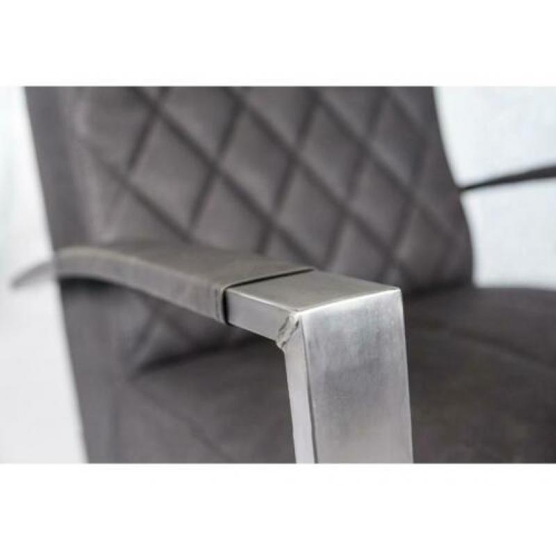 Industrie fauteuil Nico Grijs