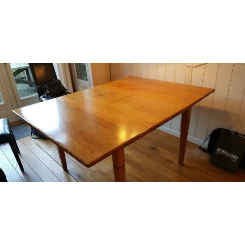 Eettafel teak hout uitschuifbaar vierkant of rechthoekig