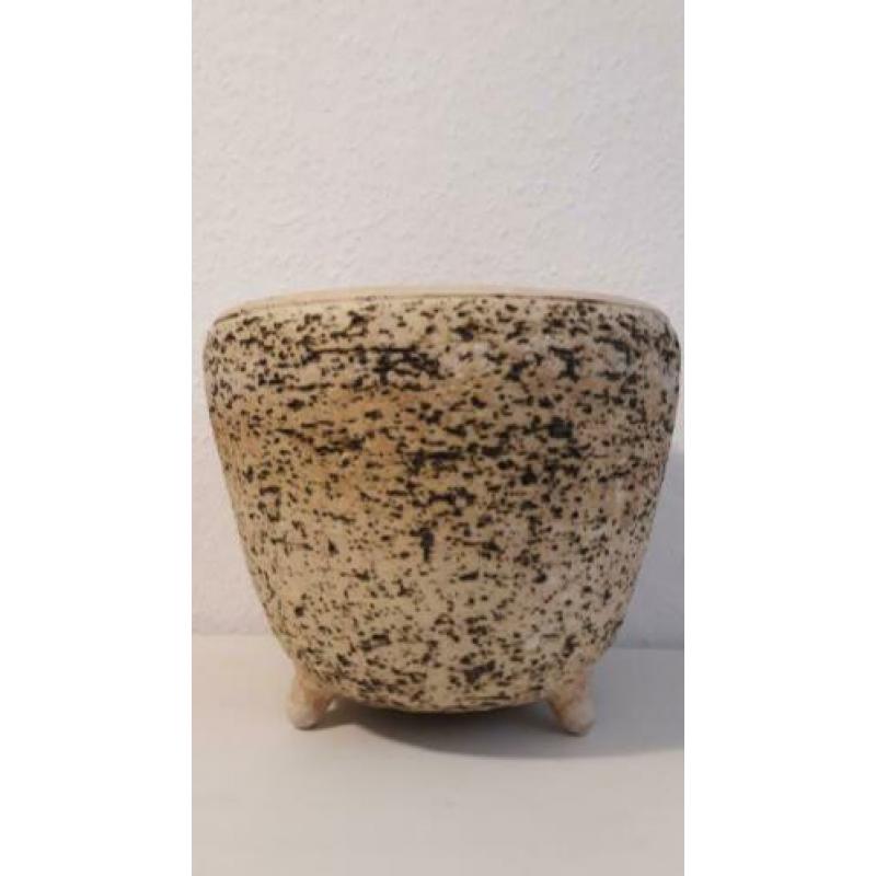 Grote vintage chamotte pot