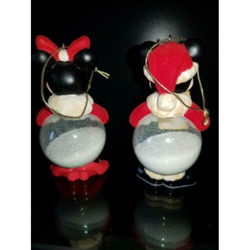 Disney beeldjes/ kerstornamenten mickey minnie tinkerbel