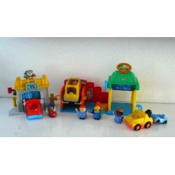 Fisher-Price !! Little People Garage Wasstraat groot set