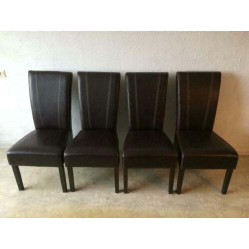 4 eettafelstoelen