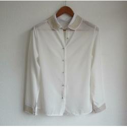 Witte voile blouse van SHK Mode - mt S