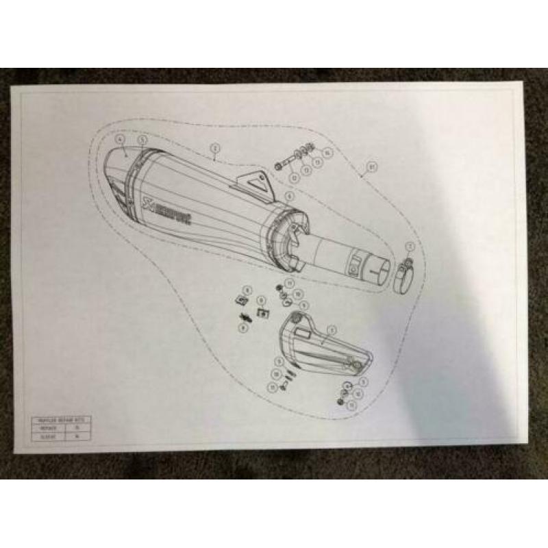 Akrapovic Hexagonal uitlaat Kawasaki Ninja H2 SX 2018-2020