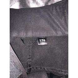 Zwarte Protest slim fit skibroek maat 176