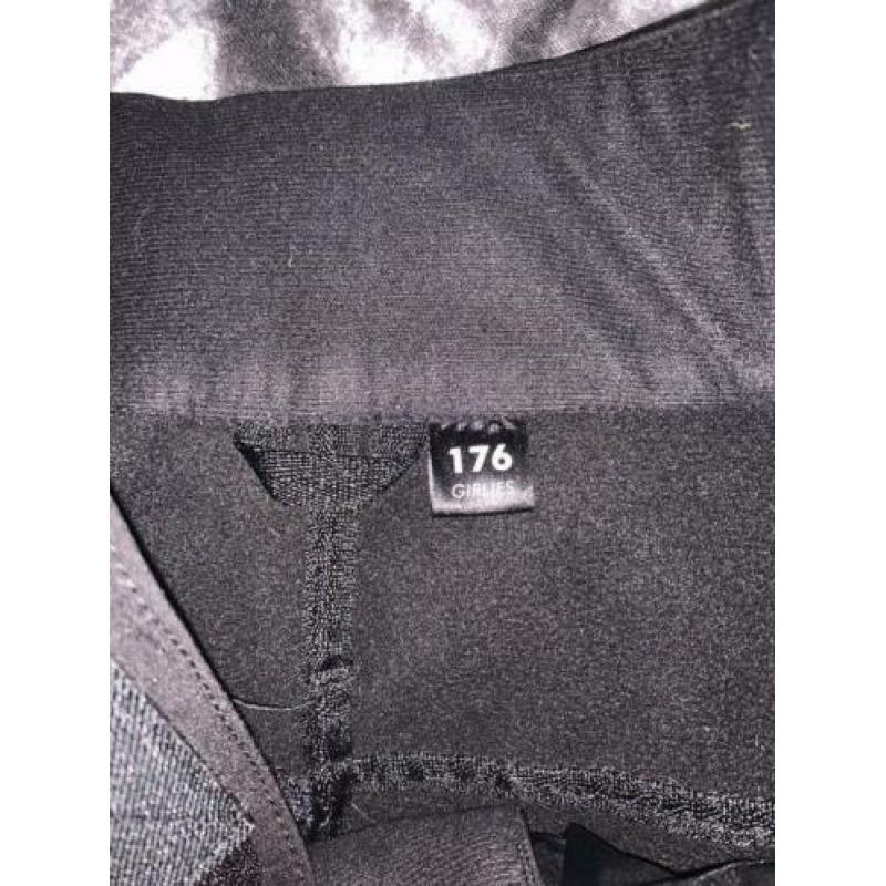 Zwarte Protest slim fit skibroek maat 176