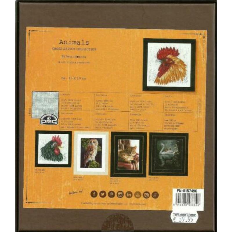 Cado AANBIEDING LANARTE BORDUURPAKKET, BROWN ROOSTER 490