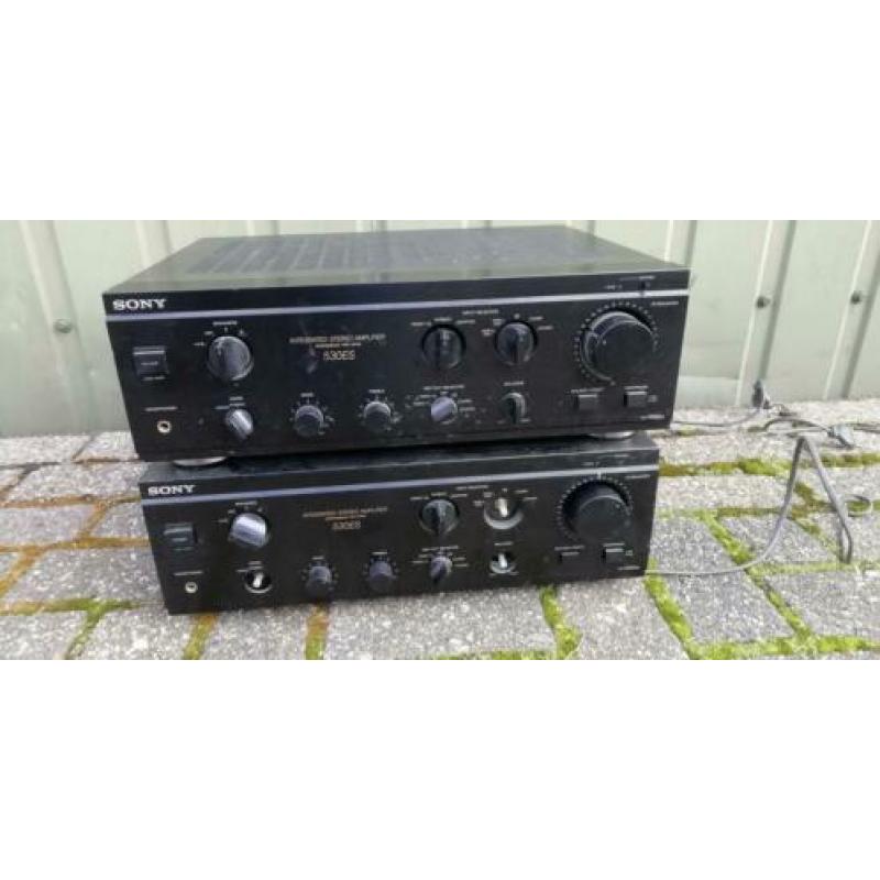 2x vintage versterker Sony TA-F 530 ES