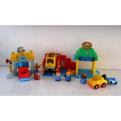 Fisher-Price !! Little People Garage Wasstraat groot set