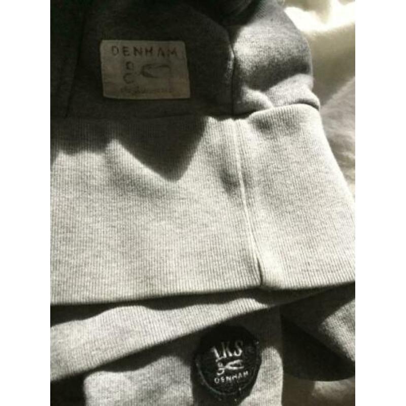 2 mooie DENHAM vesten hoodies, grijs, duur merk,large