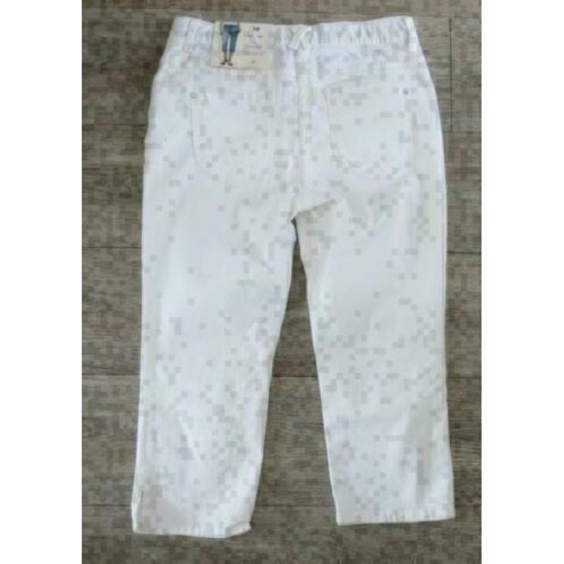 The classic witte capri leg broek maat 38