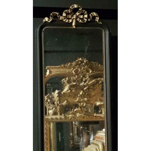 Oude antieke damspiegel/penant spiegel..