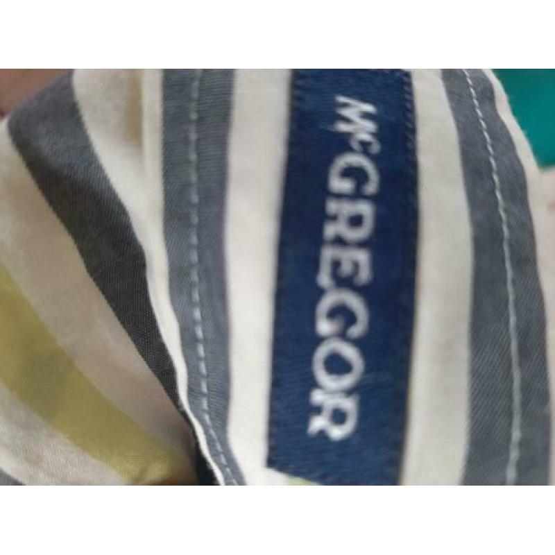 McGregor overhemd gestreept korte mouw XL