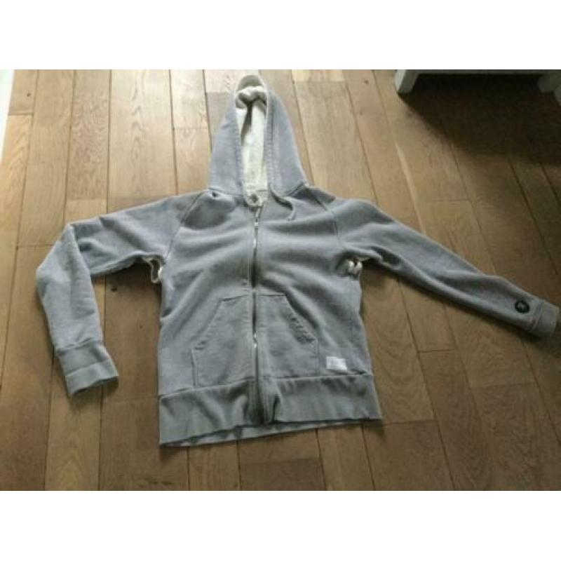 2 mooie DENHAM vesten hoodies, grijs, duur merk,large