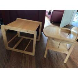 Houten kinderstoel