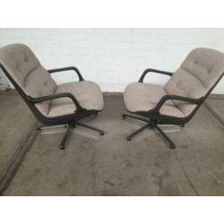 2 vintage comforto pollock fauteuils