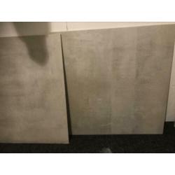 Nieuwe vloertegels icon almond 60,5x60,5cm. circa 4,5m2