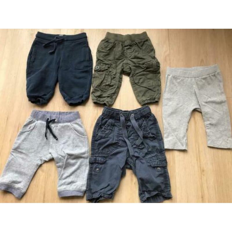 5x broekje jongen - maat 62 - incl. 6 paar sokjes