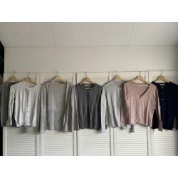 Zara lichtgrijs vest S 36