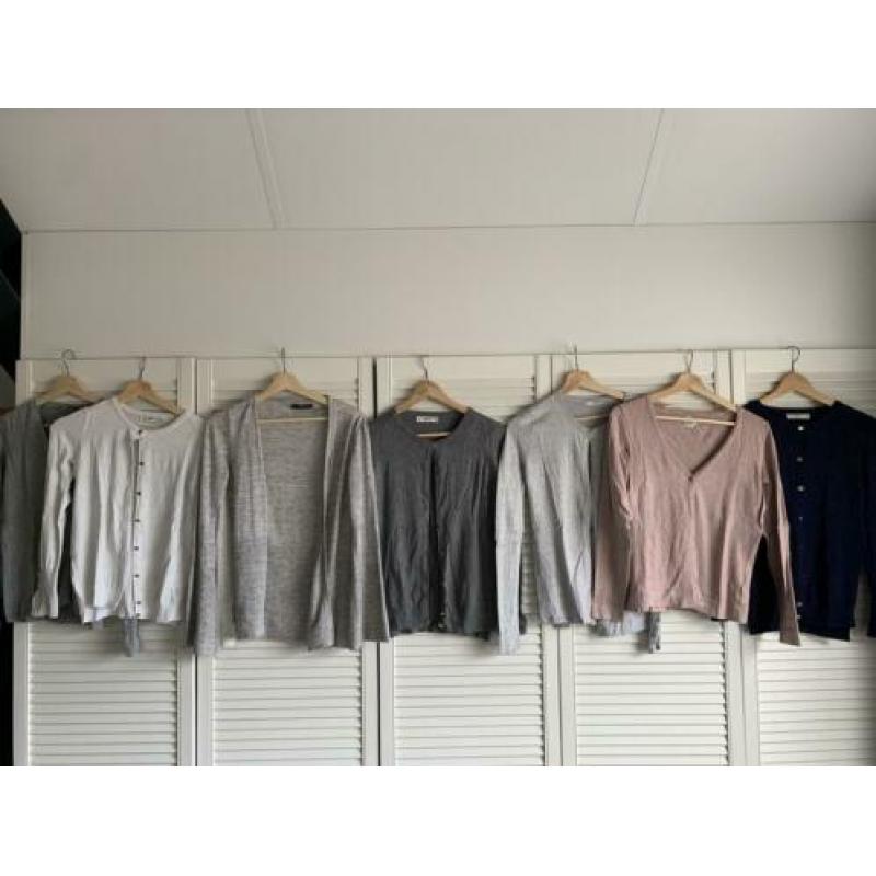 Zara lichtgrijs vest S 36