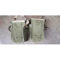2x Engelse light Gasmasker tassen WO2 ????