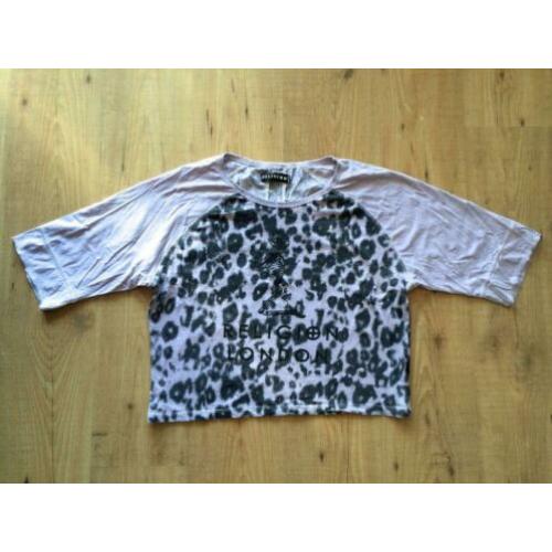 Crop top, wijder model, van Religion, XS met panterprint