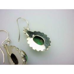 Opruiming Zilver met turquois oorbellen / Z5808