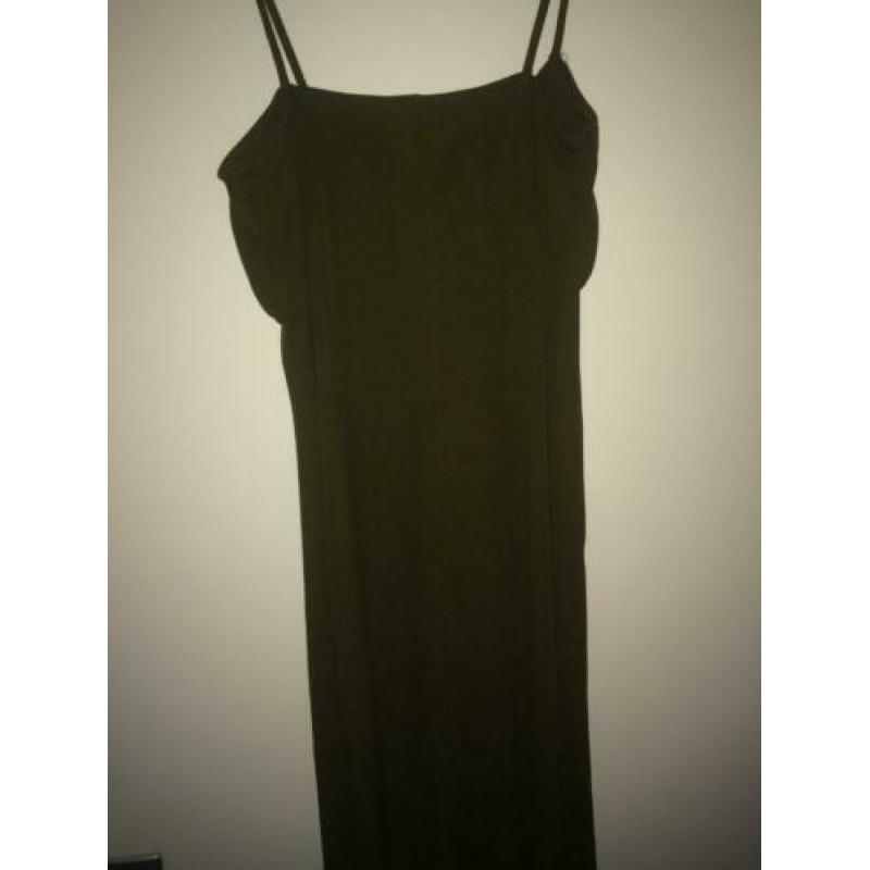 Vintage groene jurk S 36