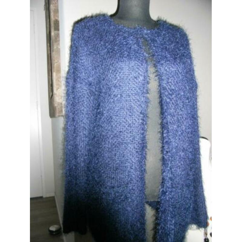 VERO MODA donker blauw lang vest mt 36 kan ook mt 38