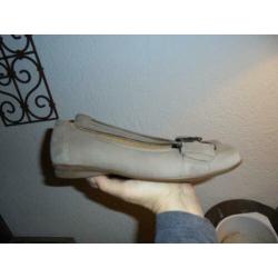 S19) instappers ballerina's gabor maat 5 g = 38 lever leer