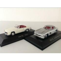 Mercedes 190SL + 300SL Gullwing 1:43 Nieuw - samen 11,95
