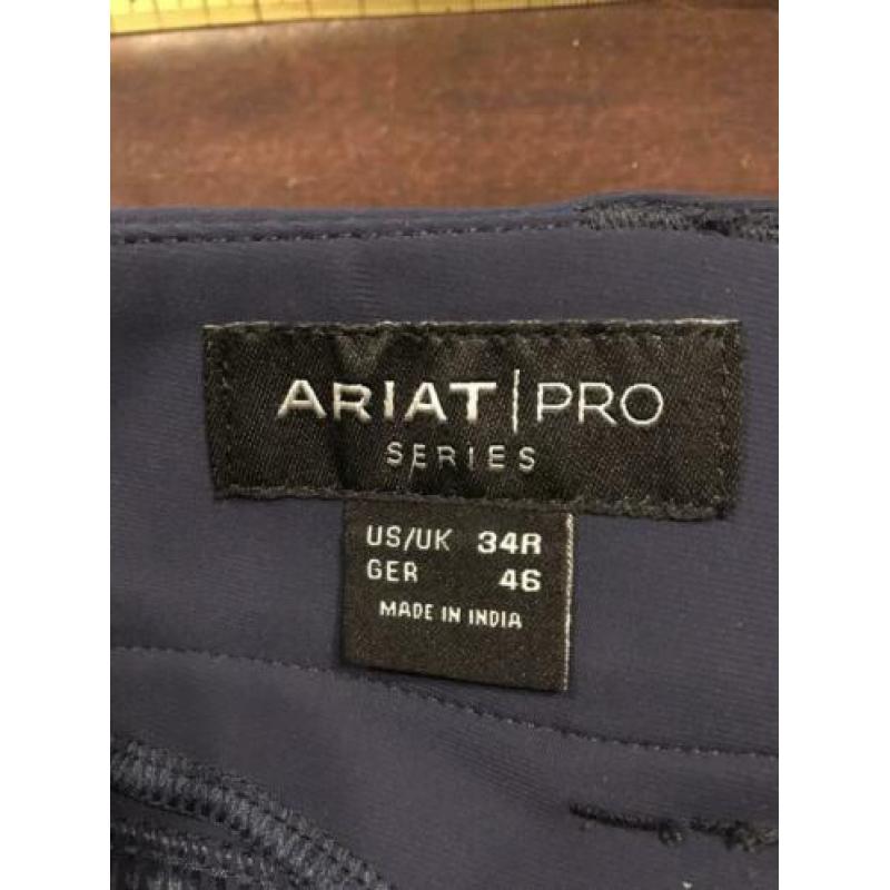 Nieuw Ariat Rijbroek Pro, full seat siliconen, maat 46, navy
