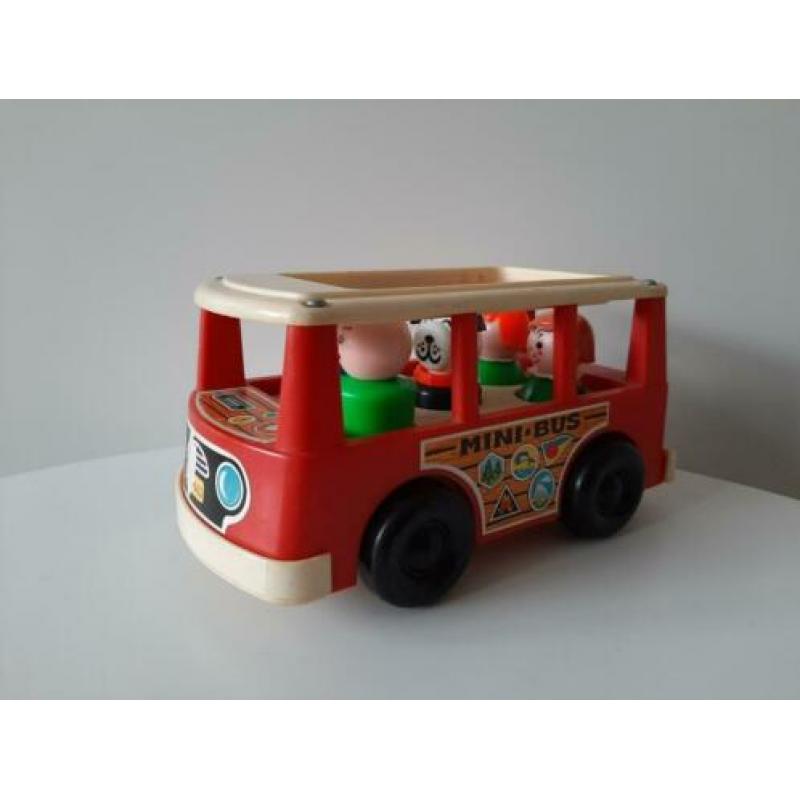 Fisher price retro mini bus met familie